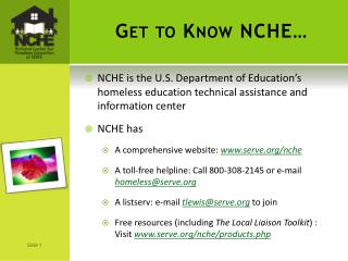 Get to Know NCHE…