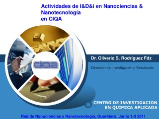 CENTRO DE INVESTIGACION EN QUIMICA APLICADA