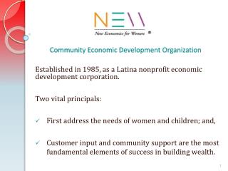 Community Economic Development Organization