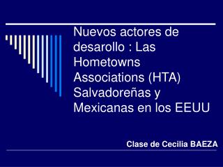 Clase de Cecilia BAEZA