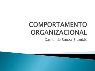 COMPORTAMENTO ORGANIZACIONAL