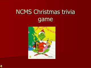 NCMS Christmas trivia game