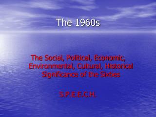 The 1960s
