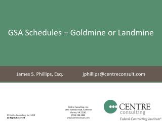 GSA Schedules – Goldmine or Landmine