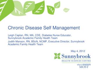 Chronic Disease Self Management