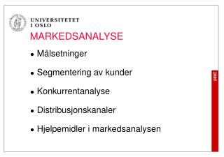 MARKEDSANALYSE