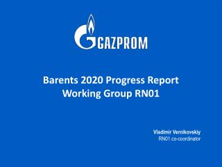 Barents 2020 Progress Report Working Group RN01