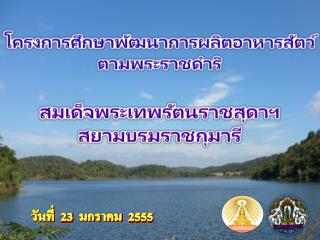 โครงการศึกษาพัฒนาการผลิตอาหารสัตว์ ตามพระราชดำริ สมเด็จพระเทพรัตนราชสุดาฯ