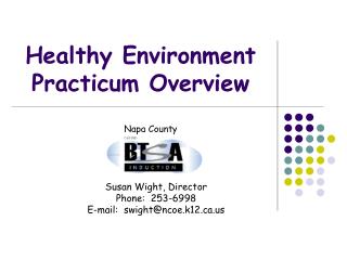 Healthy Environment Practicum Overview