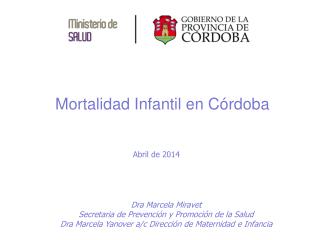 Mortalidad Infantil en Córdoba