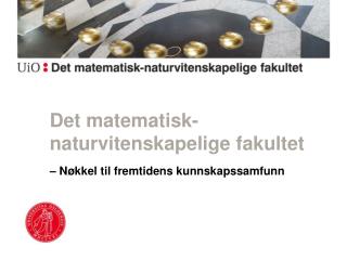 Det matematisk-naturvitenskapelige fakultet