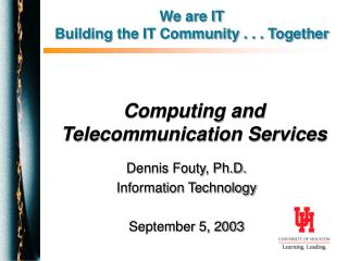 Computing and Telecommunication Services