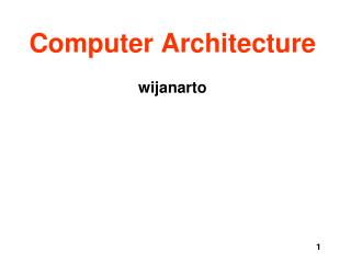 Computer Architecture