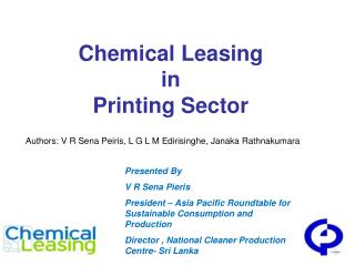 Chemical Leasing in Printing Sector