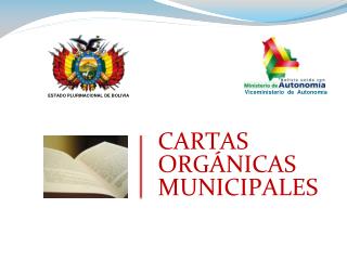 CARTAS ORGÁNICAS MUNICIPALES