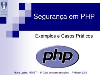 Segurança em PHP