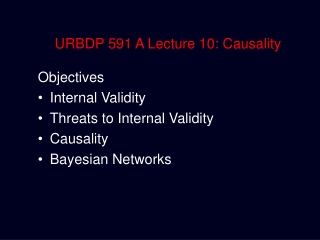 URBDP 591 A Lecture 10: Causality