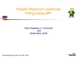 Parallel Maximum Likelihood Fitting Using MPI