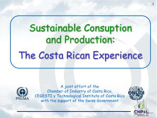 Sustainable Consuption and Production: The Costa Rican Experience
