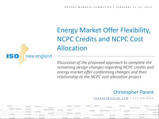 NEPOOL Markets Committee | February 11-12, 2014