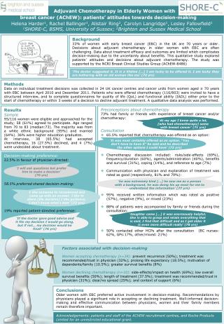 Adjuvant Chemotherapy in Elderly Women with