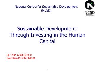 National Centre for Sustainable Development (NCSD)