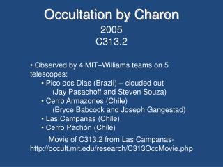 Occultation by Charon