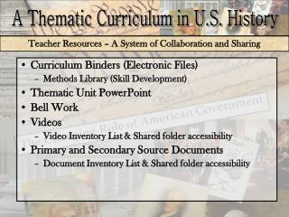 Teacher Resources – A System of Collaboration and Sharing