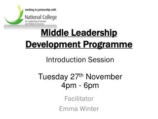 Middle Leadership Development Programme