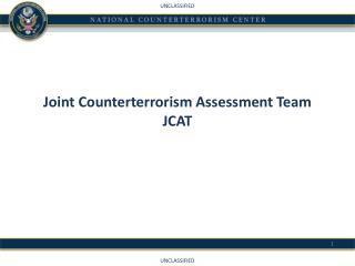 Joint Counterterrorism Assessment Team JCAT