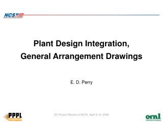 Plant Design Integration, General Arrangement Drawings