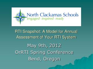 RTI Snapshot: A Model for Annual Assessment of Your RTI System