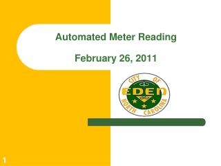 Automated Meter Reading February 26, 2011