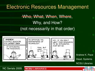 Electronic Resources Management