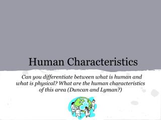 Human Characteristics