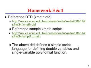 Homework 3 &amp; 4