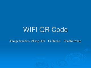 WIFI QR Code