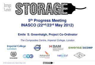 5 th Progress Meeting INASCO (22 nd /23 rd May 2012)