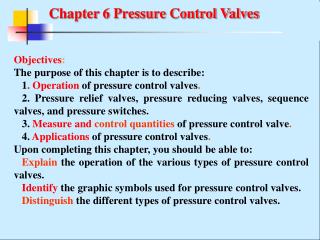 Chapter 6 Pressure Control Valves