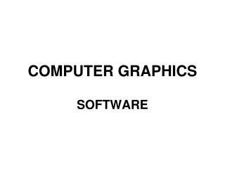 COMPUTER GRAPHICS