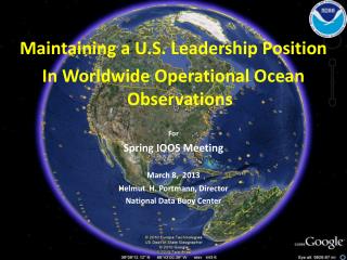 Maintaining a U.S. Leadership Position In Worldwide Operational Ocean Observations For