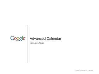 Advanced Calendar