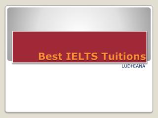 Best IELTS Tuitions
