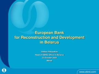 European Bank for Reconstruction and Development in Belarus