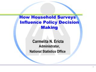 How Household Surveys Influence Policy Decision Making Carmelita N. Ericta Administrator,