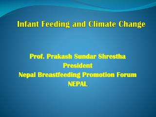 Infant Feeding and Climate Change