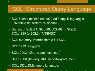 SQL: Structured Query Language