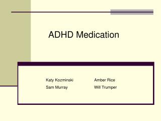 ADHD Medication