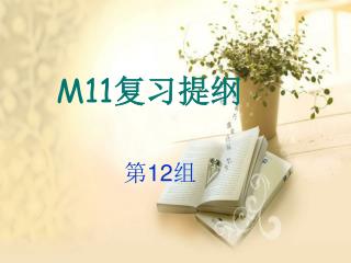 M11 复习提纲
