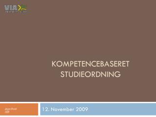 kompetencebaseret Studieordning